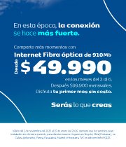 Fibra 910Mb $49.990
