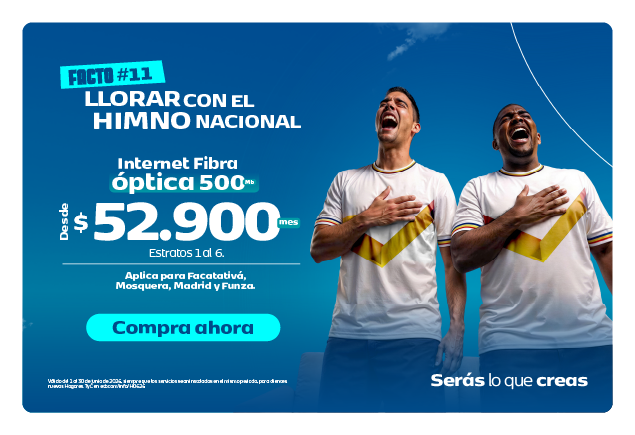 Plan Fibra óptica 500Mb desde $79.900/mes