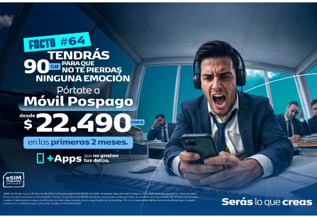 Plan Móvil Plan Ilimigigas + Ciberseguridad y Win Play desde $69.900/mes